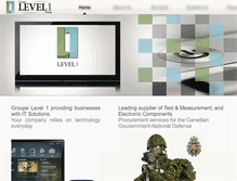 Tablet Screenshot of level1.ca